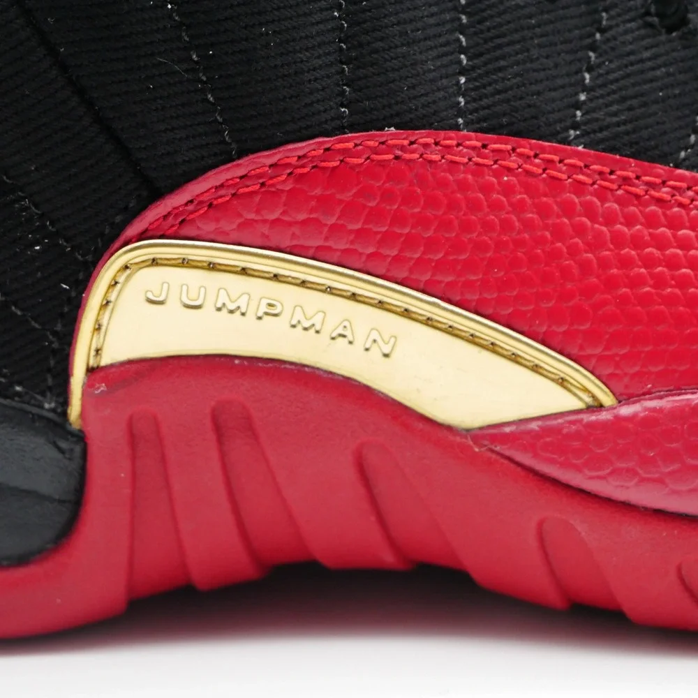 Jordan 12 Retro Low Super Bowl LV Black Red Gold DH9695-001 6.5Y/ 8 - 8.5 Women